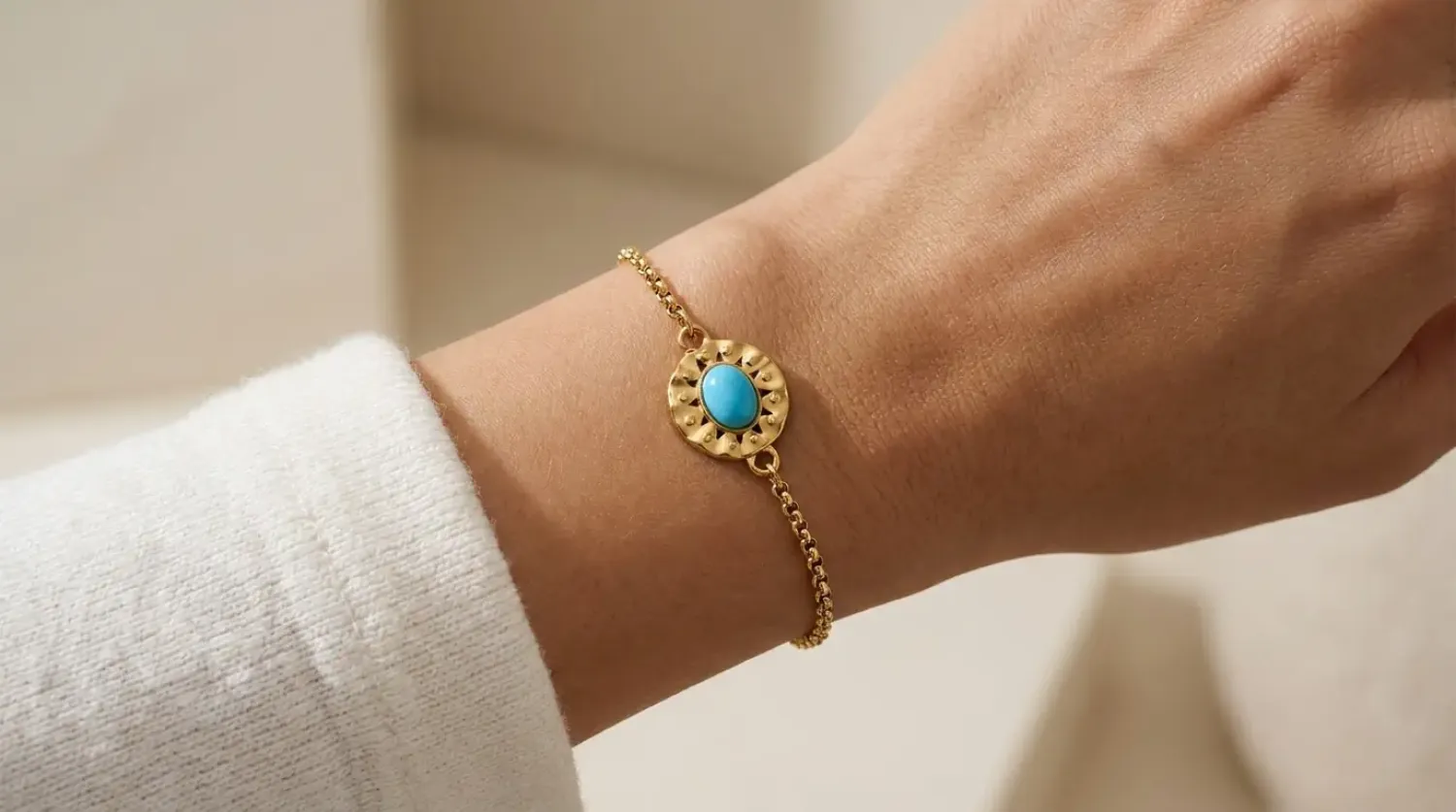 Preview: Edelstahl Armband Royal Blue Élégance